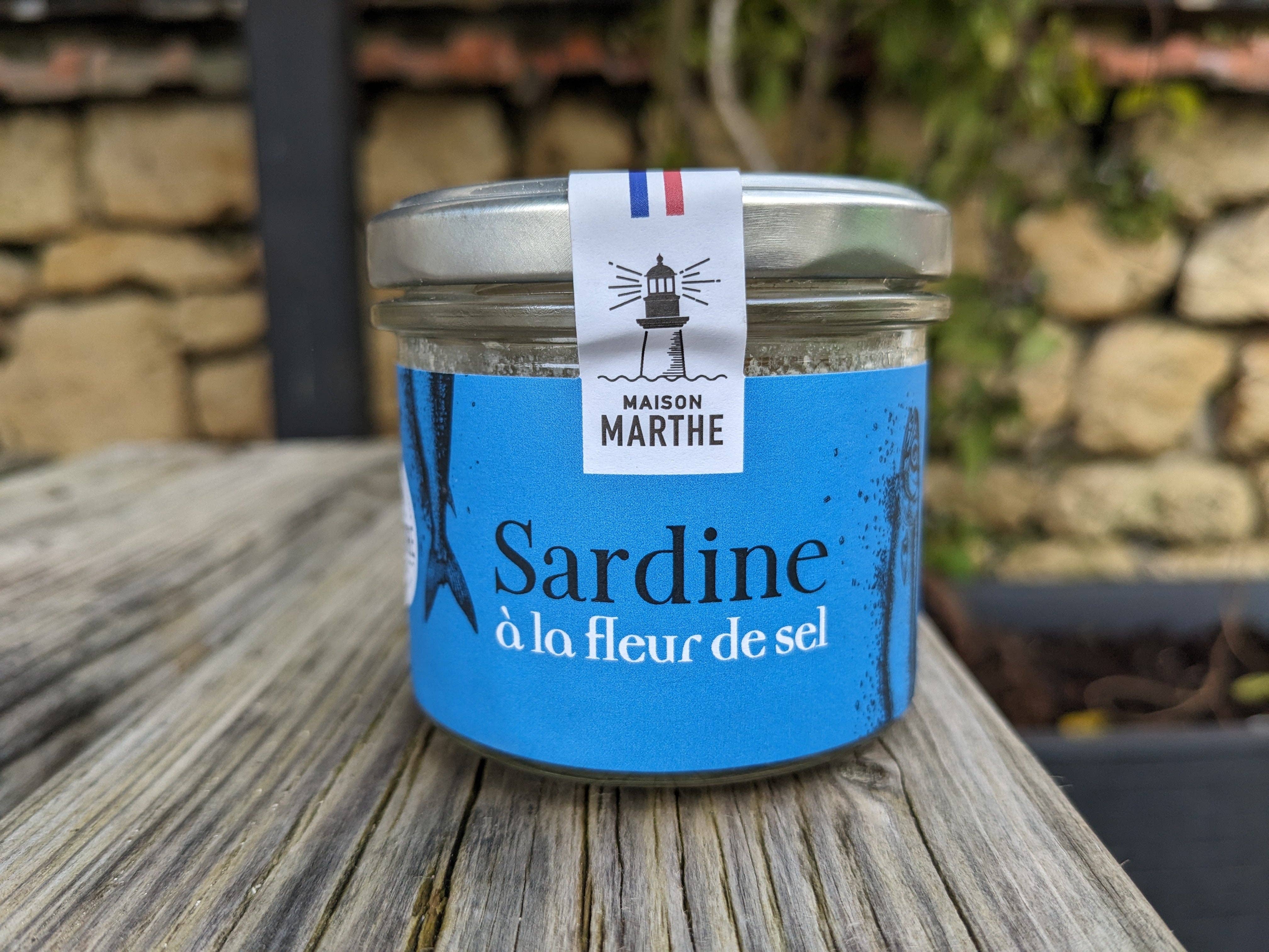 Conserverie Artisanale Maison Marthe - Oléron - Wholesale Fish/Seafood - Sardine Fleur de Sel - 90 g