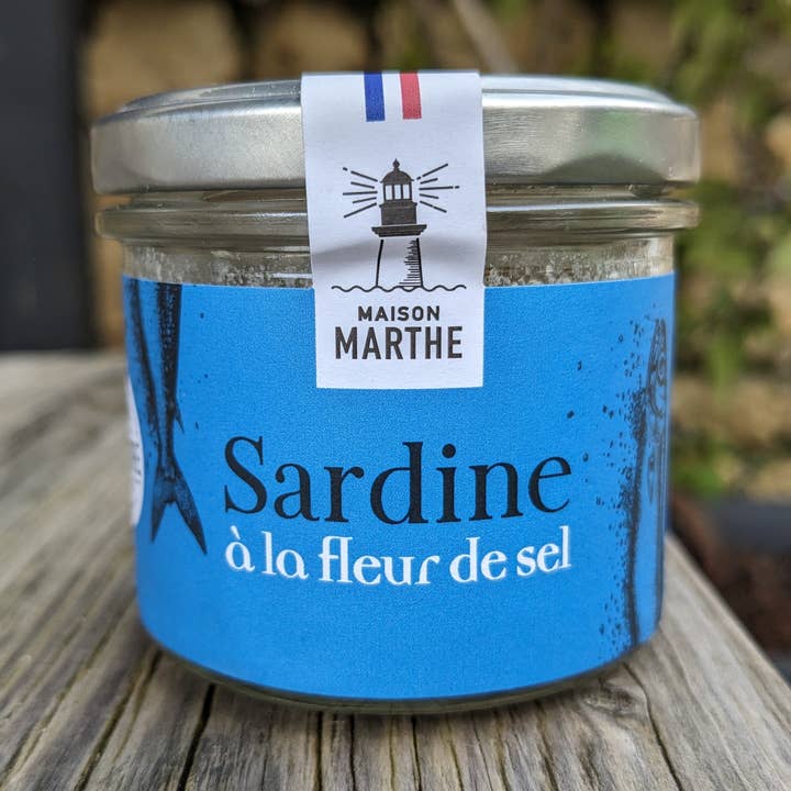 Conserverie Artisanale Maison Marthe - Oléron - Wholesale Fish/Seafood - Sardine Fleur de Sel - 90 g0
