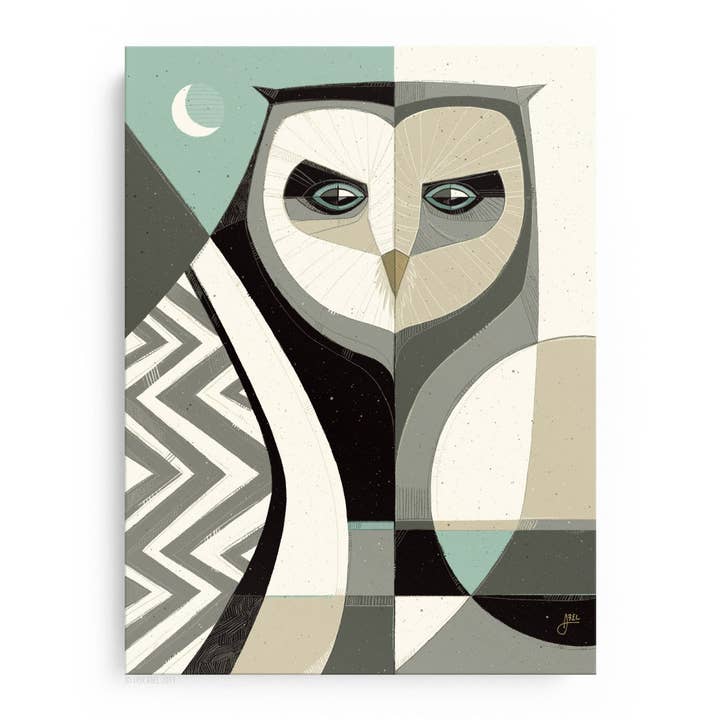Abel Arts - Wholesale Art Print - Who? Blue - WHLSL Print