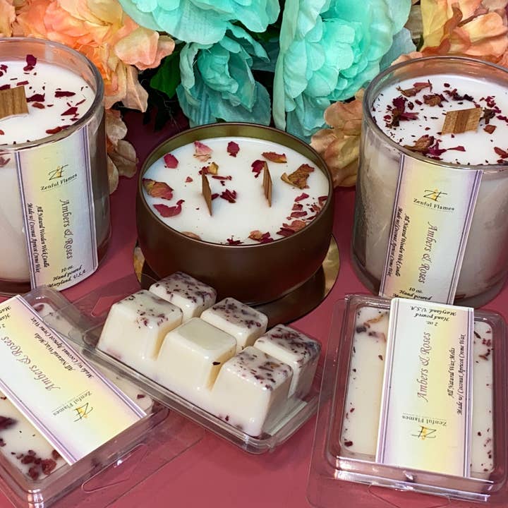 Zenful Flames Candle Co. – wholesale Doftvax – Zenful Flora samling vax tårtor