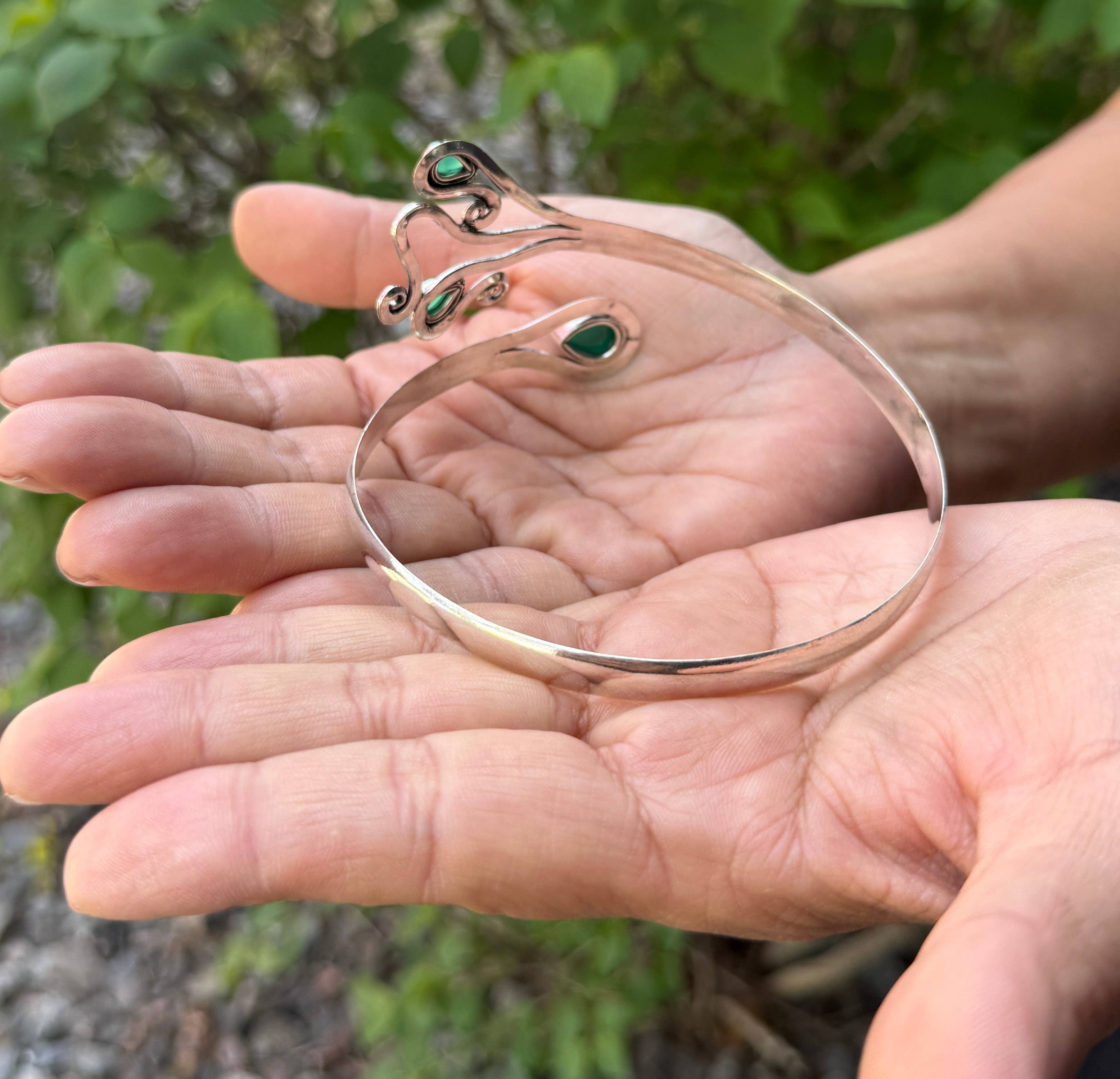 Lungta Imports - Wholesale Cuff Bracelet - Handcrafted Arm Cuff Bracelet Armlet Armband With Stones 21