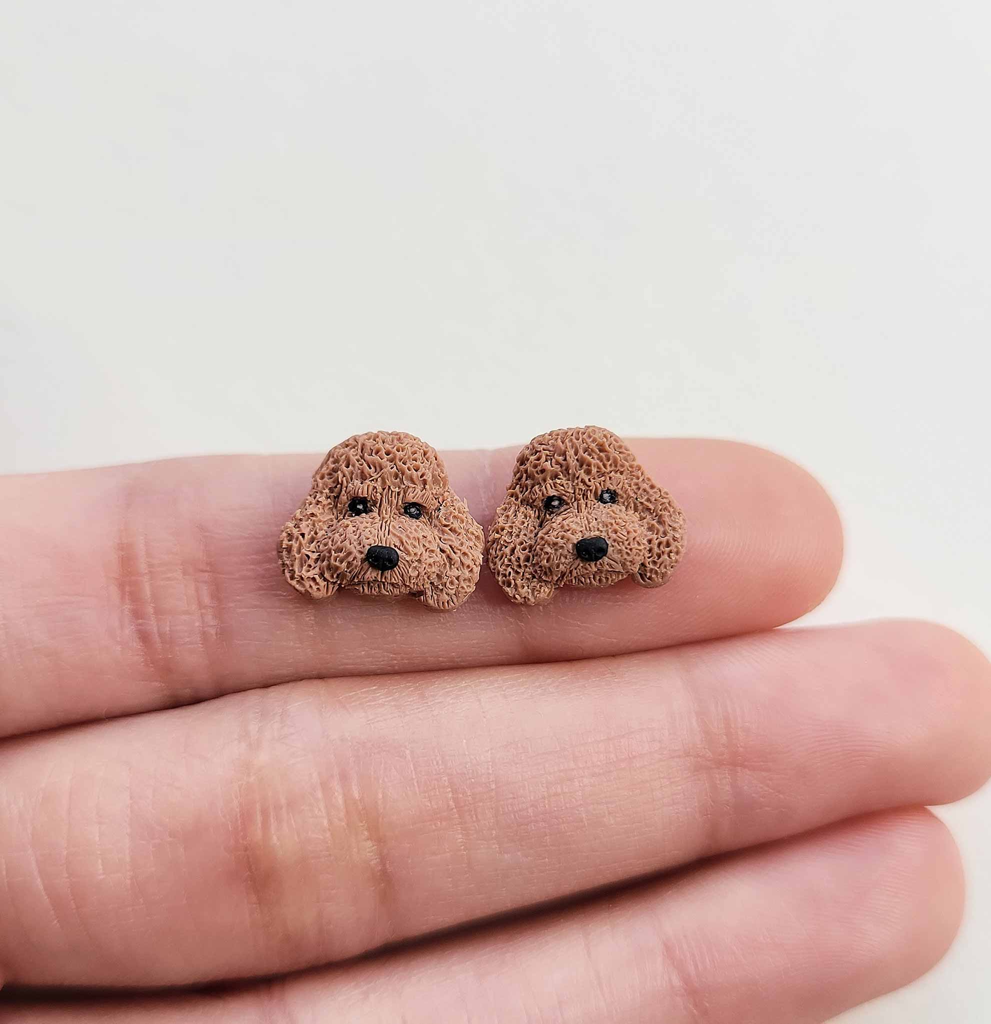 NoomCottageClay - Wholesale Stud/Post Earrings - Toy Poodle Stud Earrings | Cute Dog Jewelry11