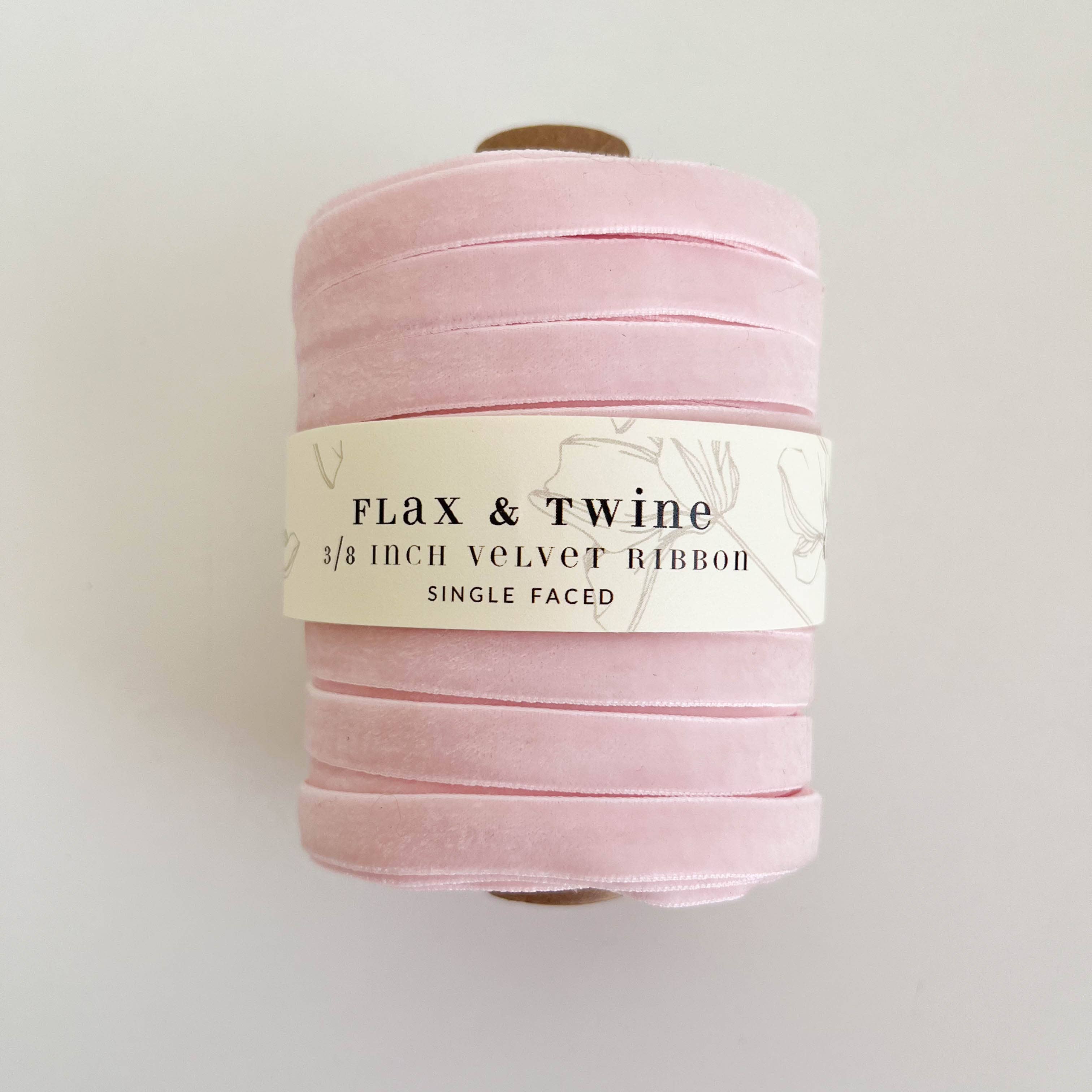 Flax & Twine - Wholesale Ribbon - Gift Wrapping - Flax & Twine 3/8" Velvet Ribbon - 30 Yards14