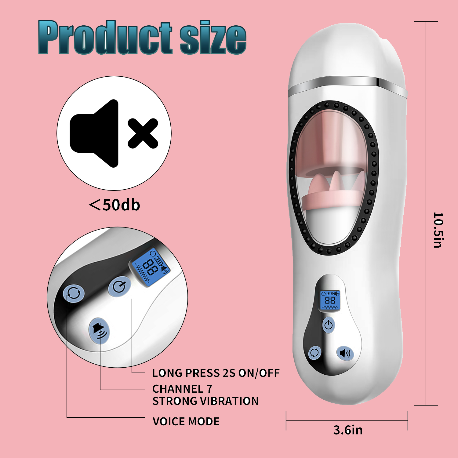 Playful Toy Wholesale - Wholesale Sex Toy - 360° high-speed rotating strong sucking male masturbator2