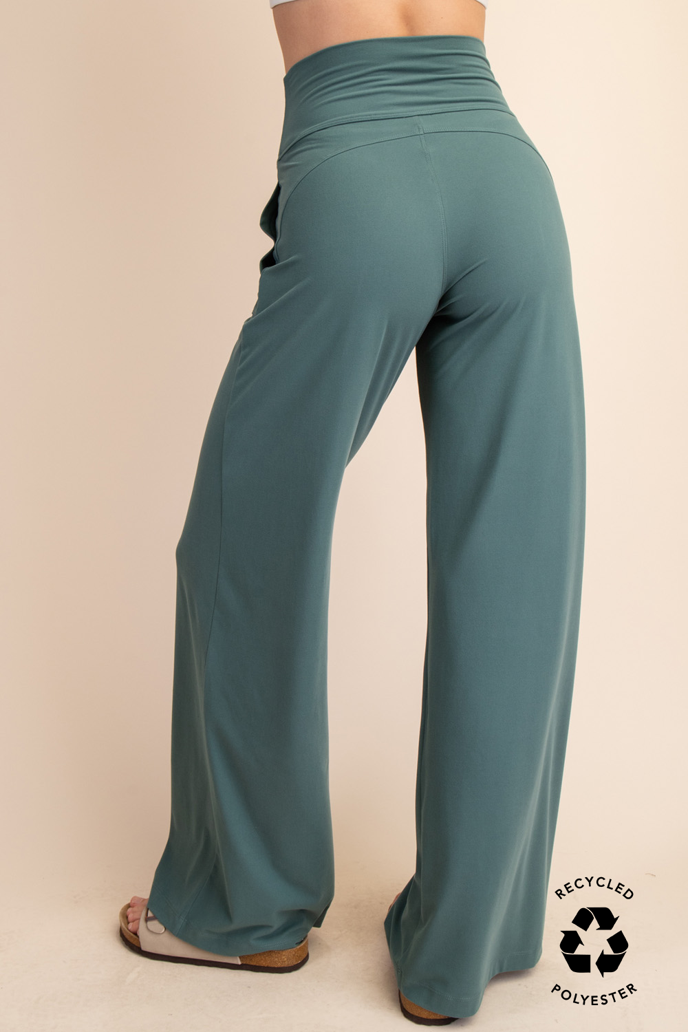 Rae Mode - Wholesale Pants - Women's - RECYCLED BUTTER V WAIST WIDE PANT33