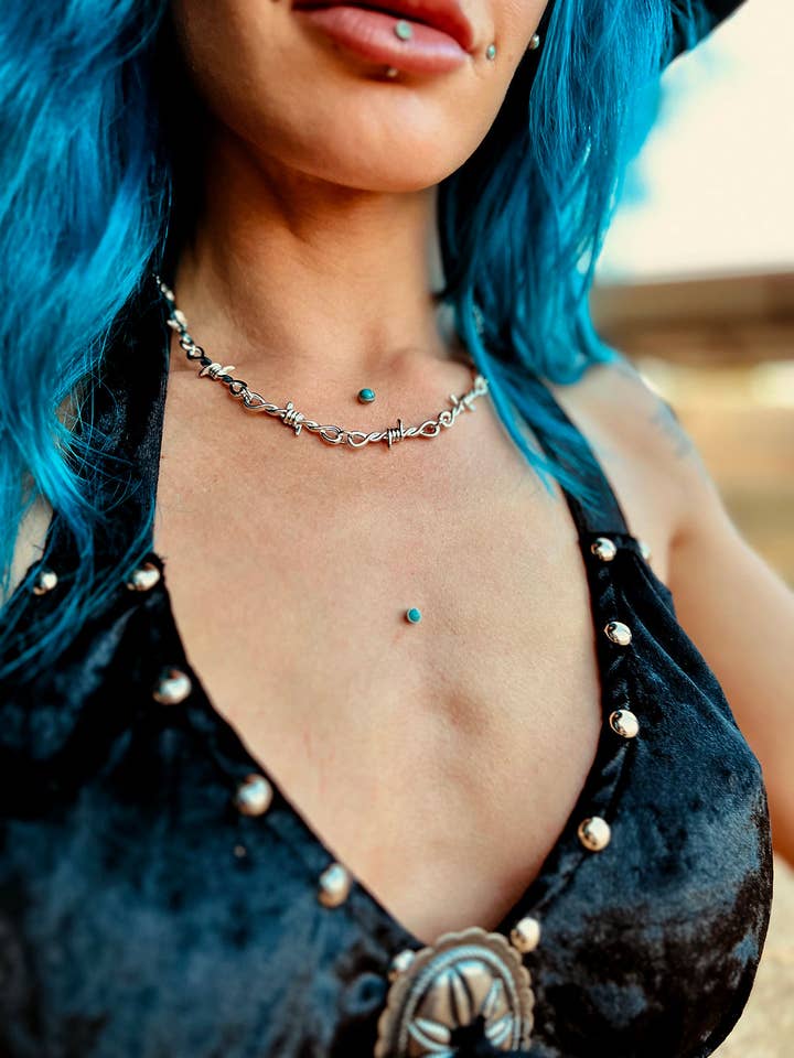 Barbwire Necklace for wholesale by Switchblade Stiletto