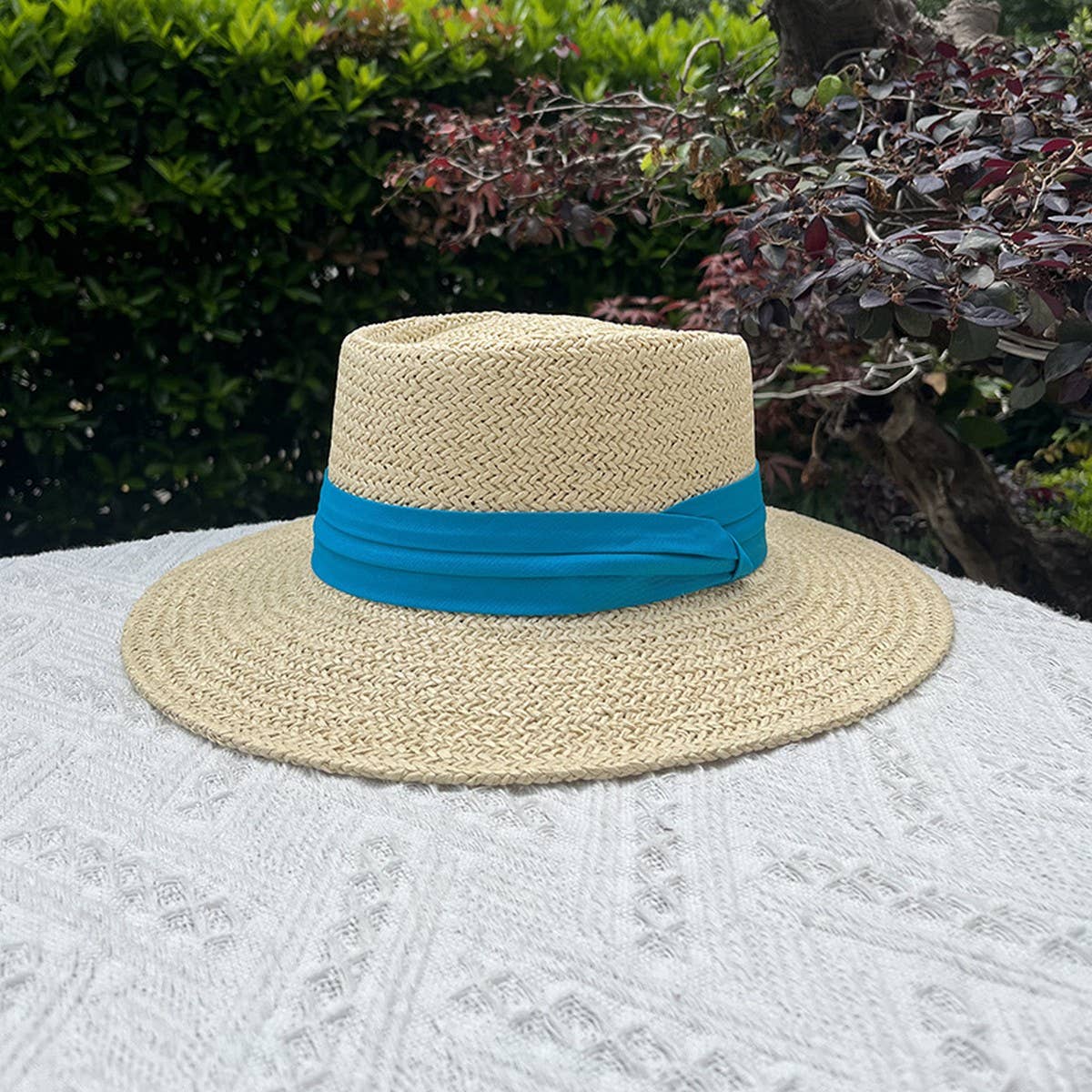ACCITY - Wholesale Straw Hat - Women's - BEACH VACATION SUN FEDORA STRAW HATS FOR WOMEN_CWAH115110