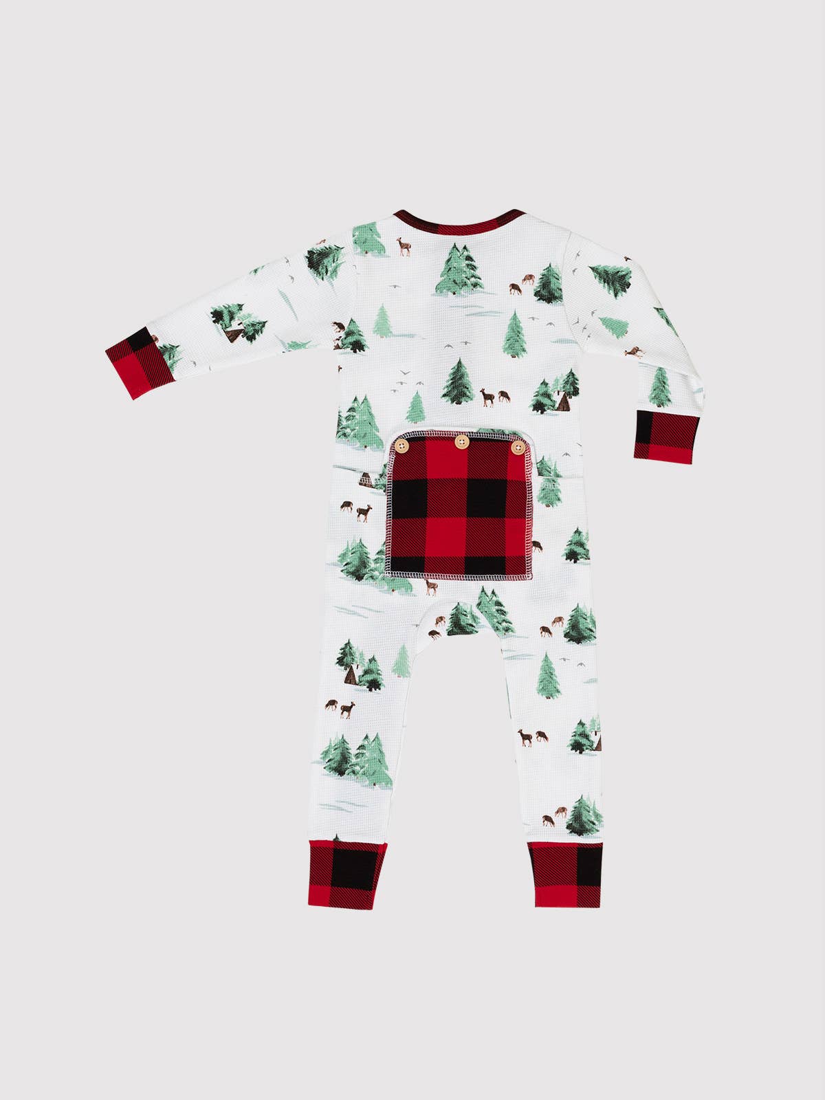 MILLIE + MOOSE - Wholesale Bodysuit (Non-Footed) - Baby - Watercolor Trees/Cabin Infant Onesie MMIO0171