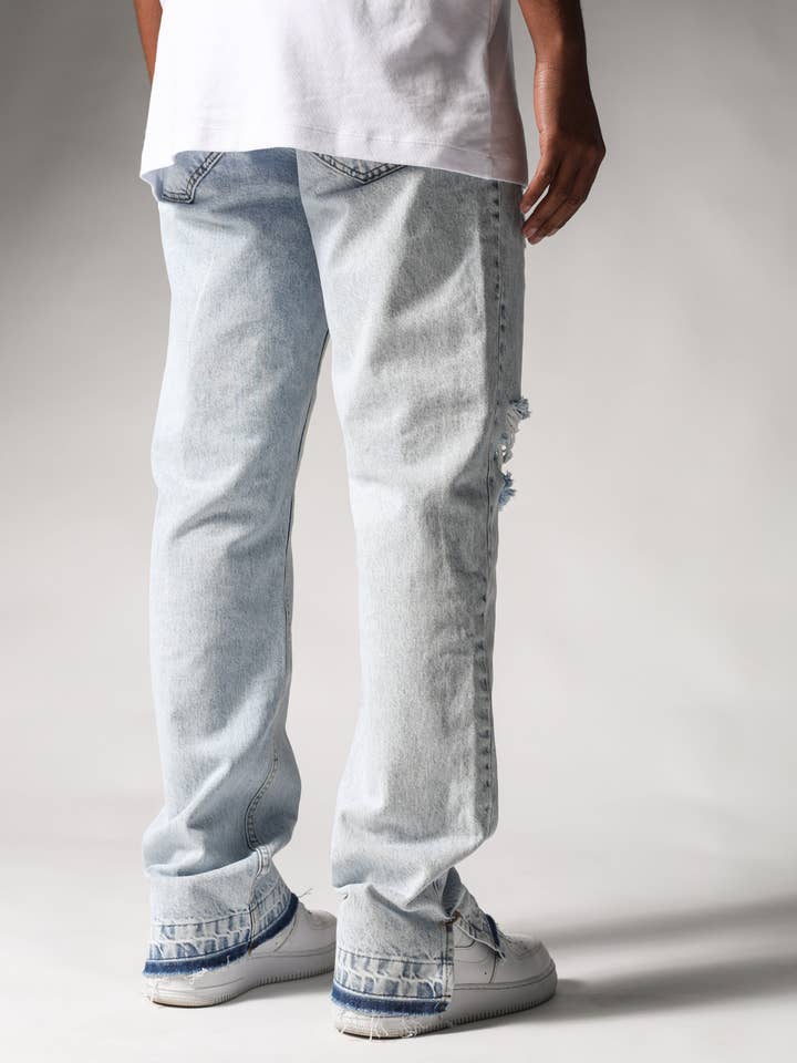 Monocloth - Wholesale Jeans - Men's - Ice Flared Jeans