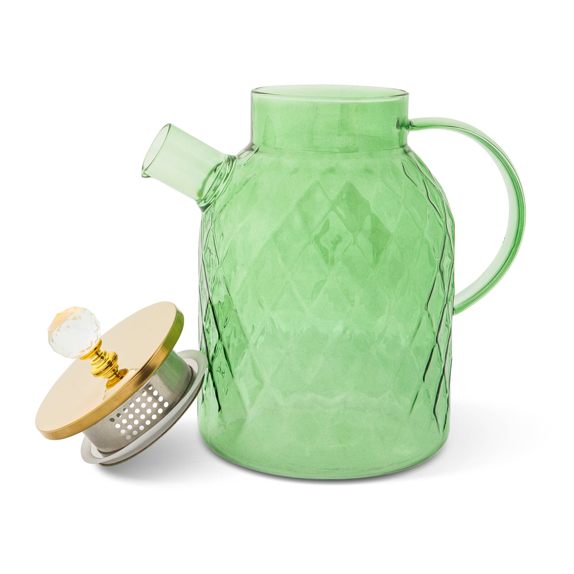 Core Home - Wholesale Kettle - 60.8oz Textured Glass Kettle - FO1