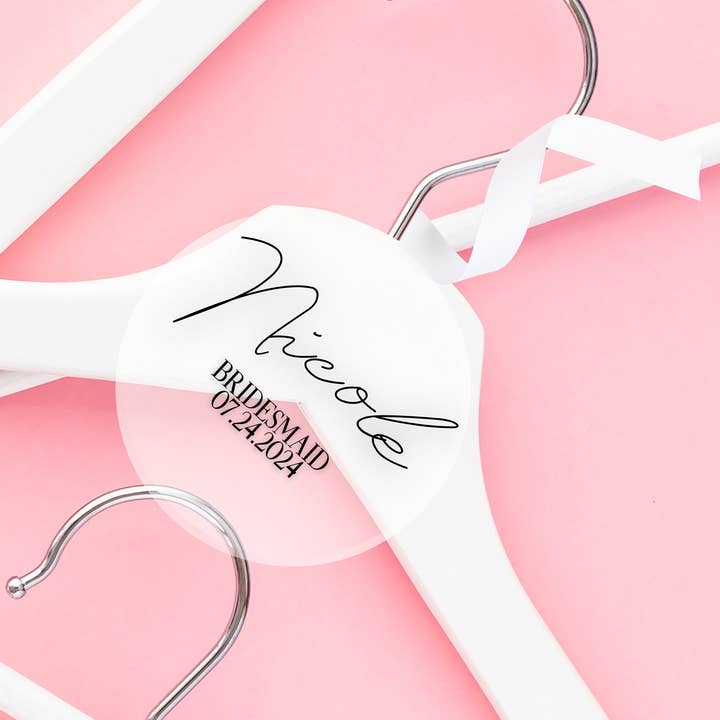 Custom Hanger Tags Personalized Hanger Note Tags Acrylic for wholesale by Never Knew I Needed