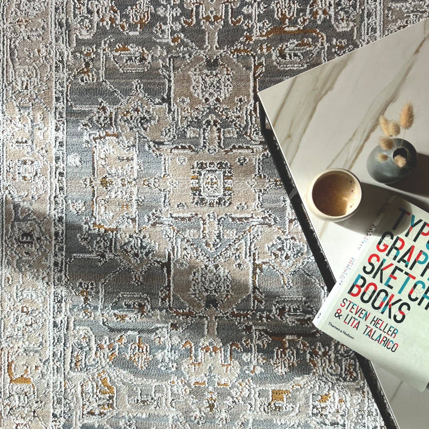 Rugura - Venta al por mayor Alfombra pequeña - Alfombra efecto Vintage1