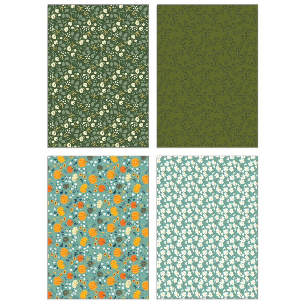 Honey Bee Stamps - Wholesale Craft Supplies - Fall Is In The Air Paper Pad 6x8.5 - 24 Double-Sided Sheets7