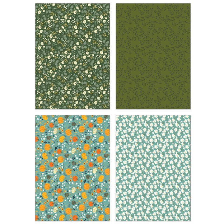 Honey Bee Stamps - Wholesale Craft Supplies - Fall Is In The Air Paper Pad 6x8.5 - 24 Double-Sided Sheets7