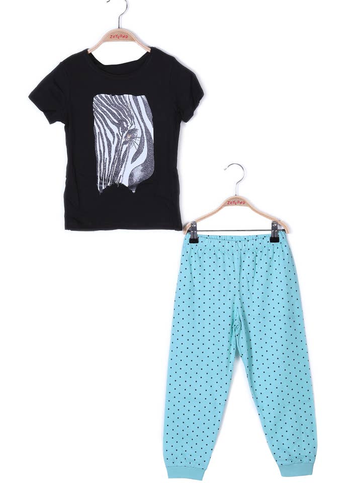 Mor & datter kortærmet pyjamas sæt -ZY23-10210 for engroshandel hos ZEYLAND