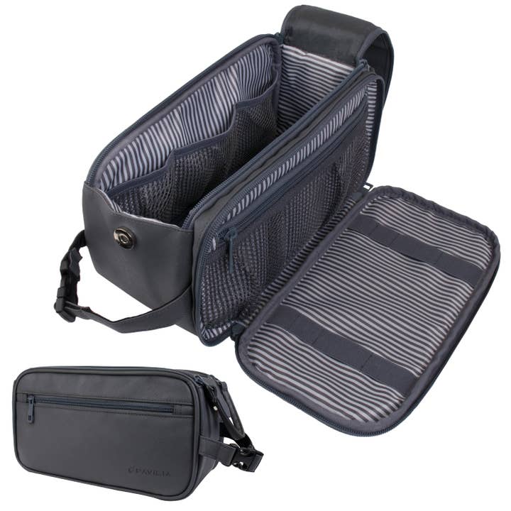 Pavilia - Wholesale Toiletry Bag - Men's - Men's Classic Dopp Kit Toiletry Bag