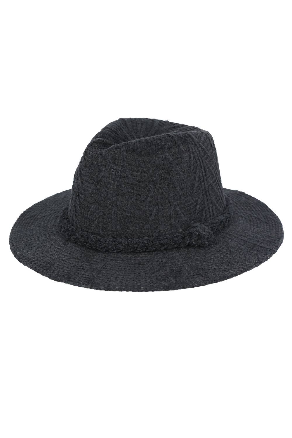 Greater Goods Imports & Wholesale - Vendita all'ingrosso Fedora - Donna - HT0001 MH0171 Fedora a Motivo Chenille1