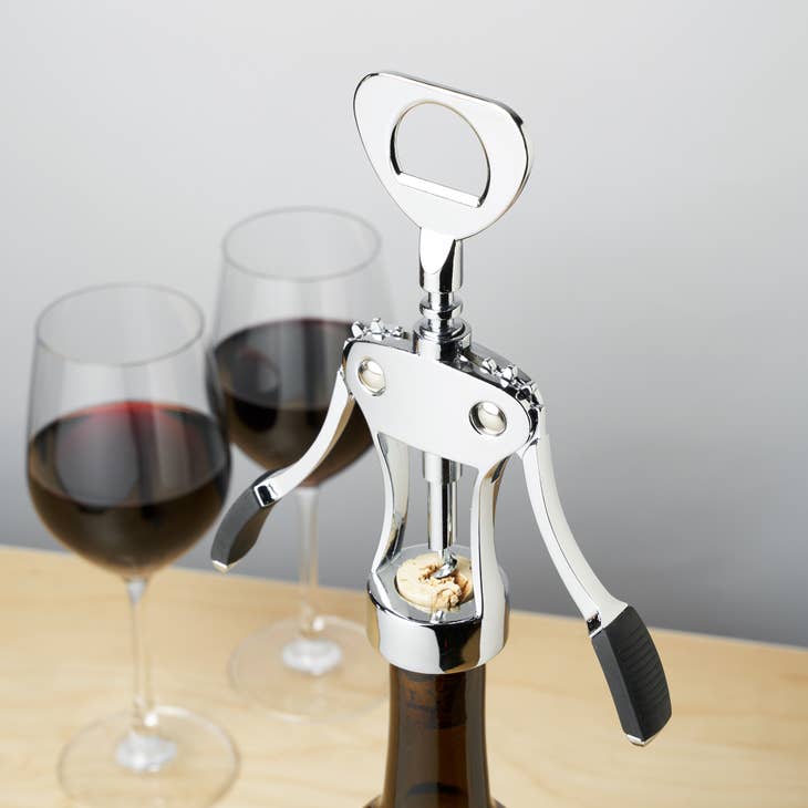 TSA Compliant Corkscrew Wine Bottle Opener - Jetsetter Black
