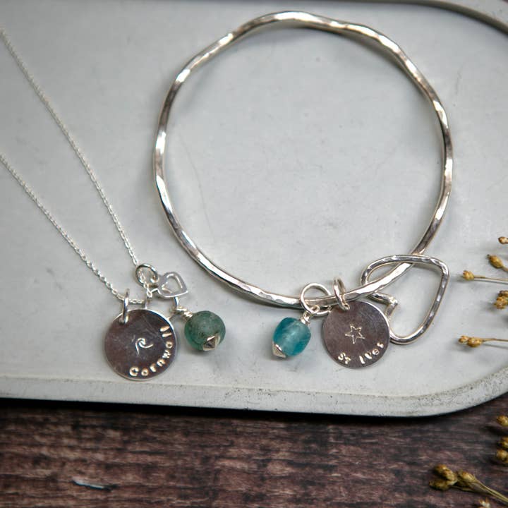 The Old Farmhouse Jewellery - Wholesale Pendant/charm necklace - Favourite Place Necklace, Sterling Silver, unique design