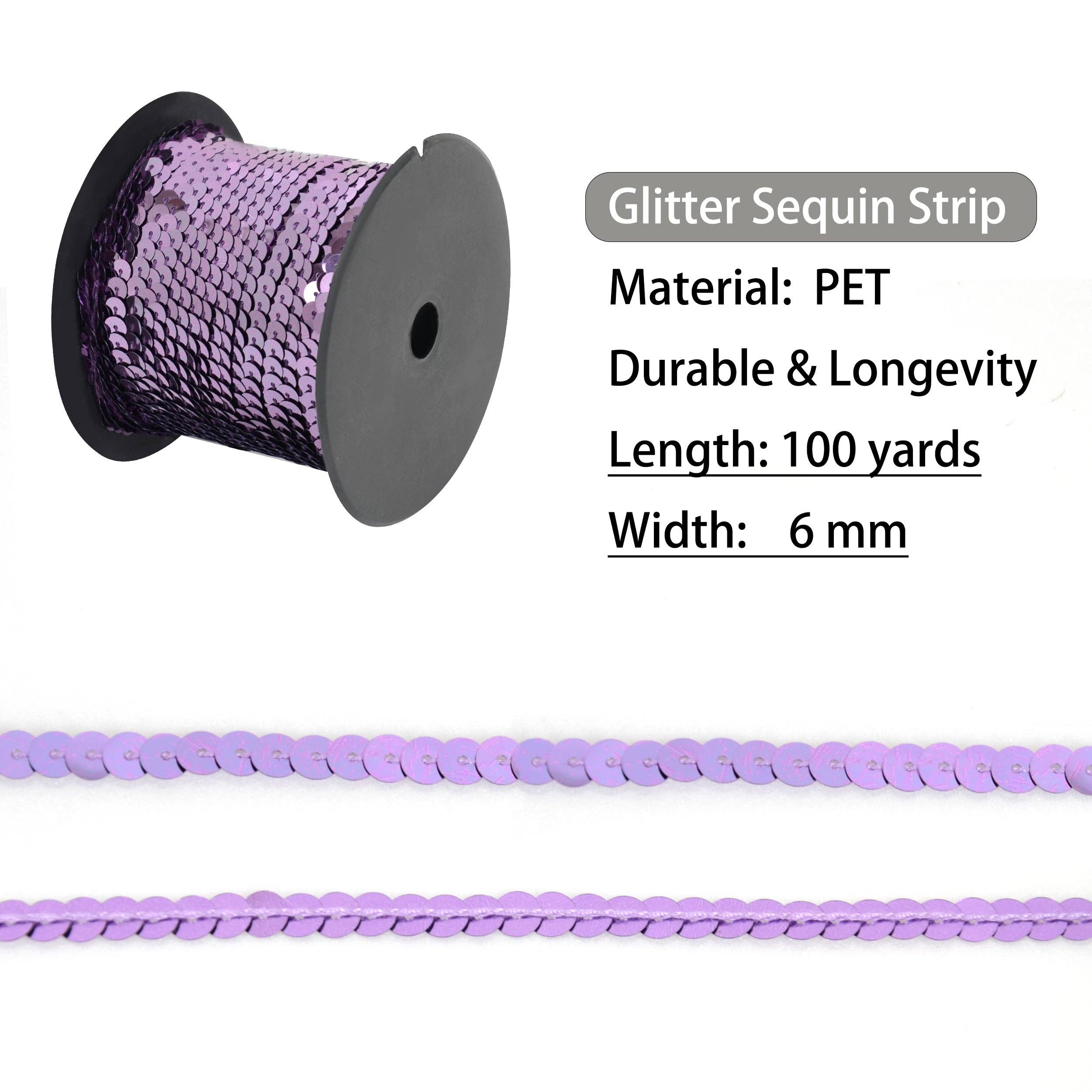 AK Brand - Venta al por mayor Material para manualidades - Tira de Lentejuelas Planas 6mm Lentejuela Metálica Adorno de Lentejuelas10