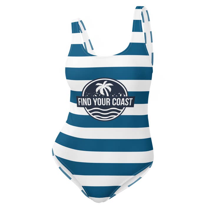 Traje de baño de una pieza a rayas Find Your Coast® para venta al por mayor de Find Your Coast® Apparel
