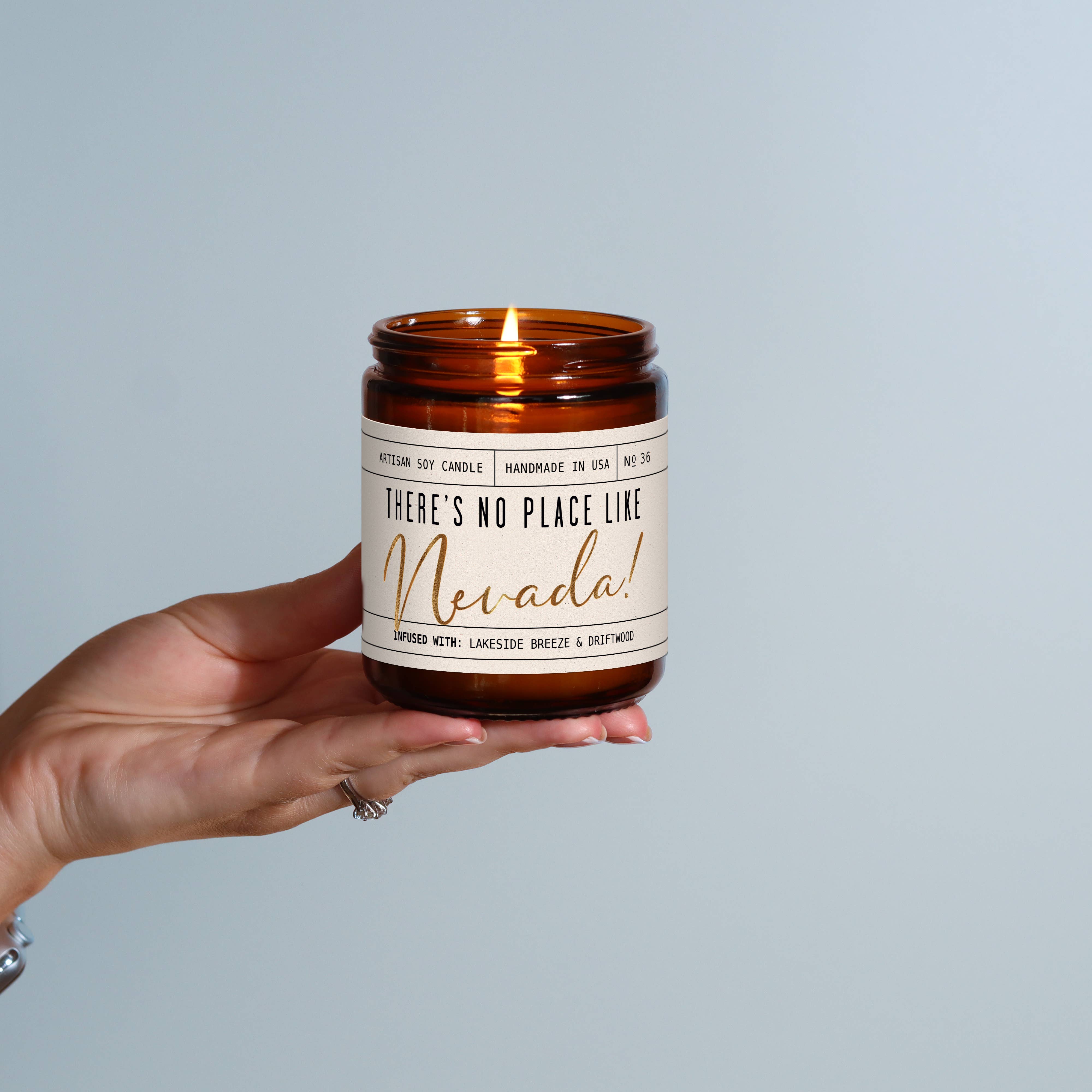 Soy and Sass – wholesale Burkljus – ”Det finns ingen plats som Nevada” sojavaxljus - statliga gåvor3