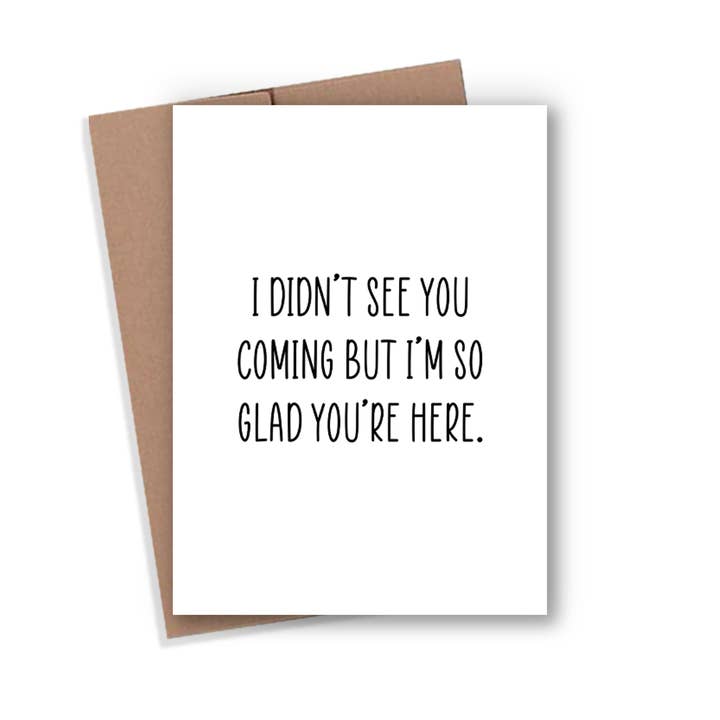 Glad You're Here Card for wholesale by Expression Design Co