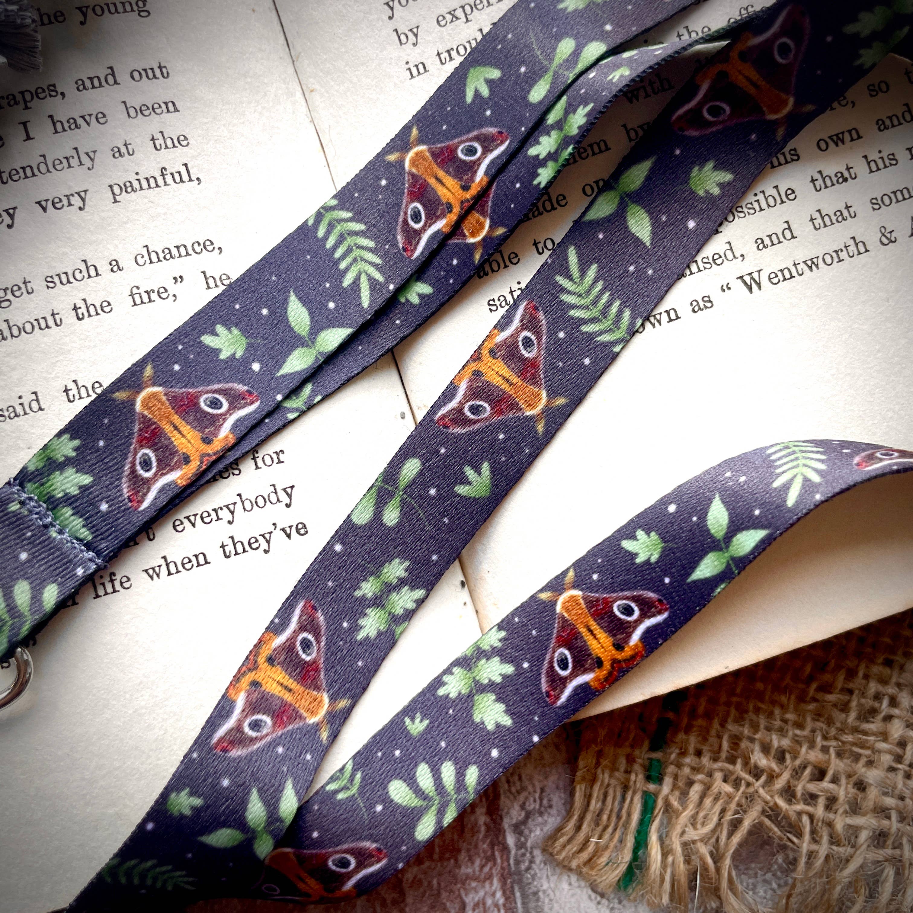 Ellis Woolley Illustration - Wholesale Lanyard - Women's - Moth Lanyard1