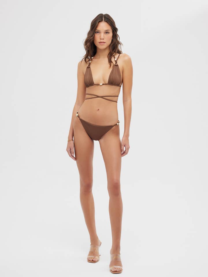 Apricate Bikini Bruin voor wholesale door MALILUHA
