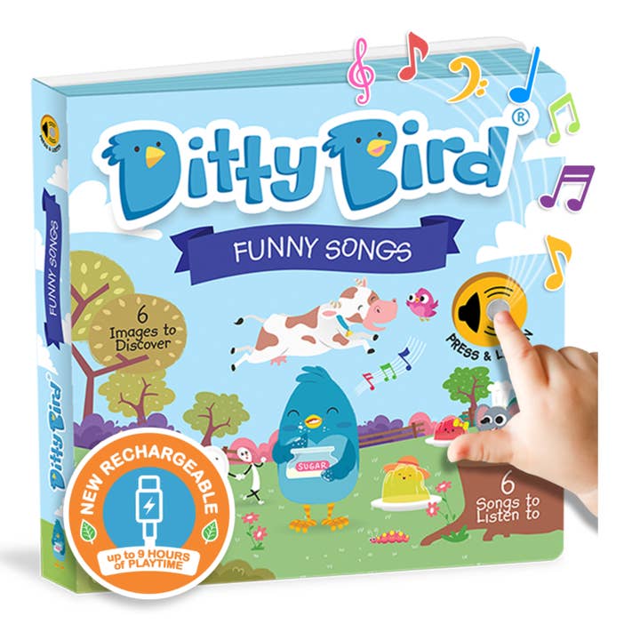 Ditty Bird Sound Book- BESTSELLER - Funny Songs USB-C for wholesale by Ditty Bird Europe