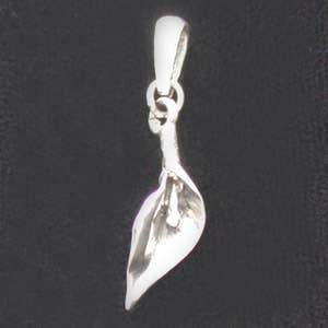 Zeppo Merchandisers Inc - Wholesale Individual Charm/Pendant - Sterling Silver Calla Lily Pendant1