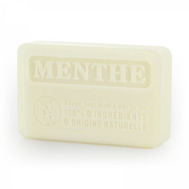 Mint - 100% natural organic french soap 125g for wholesale by Au Savon de Marseille