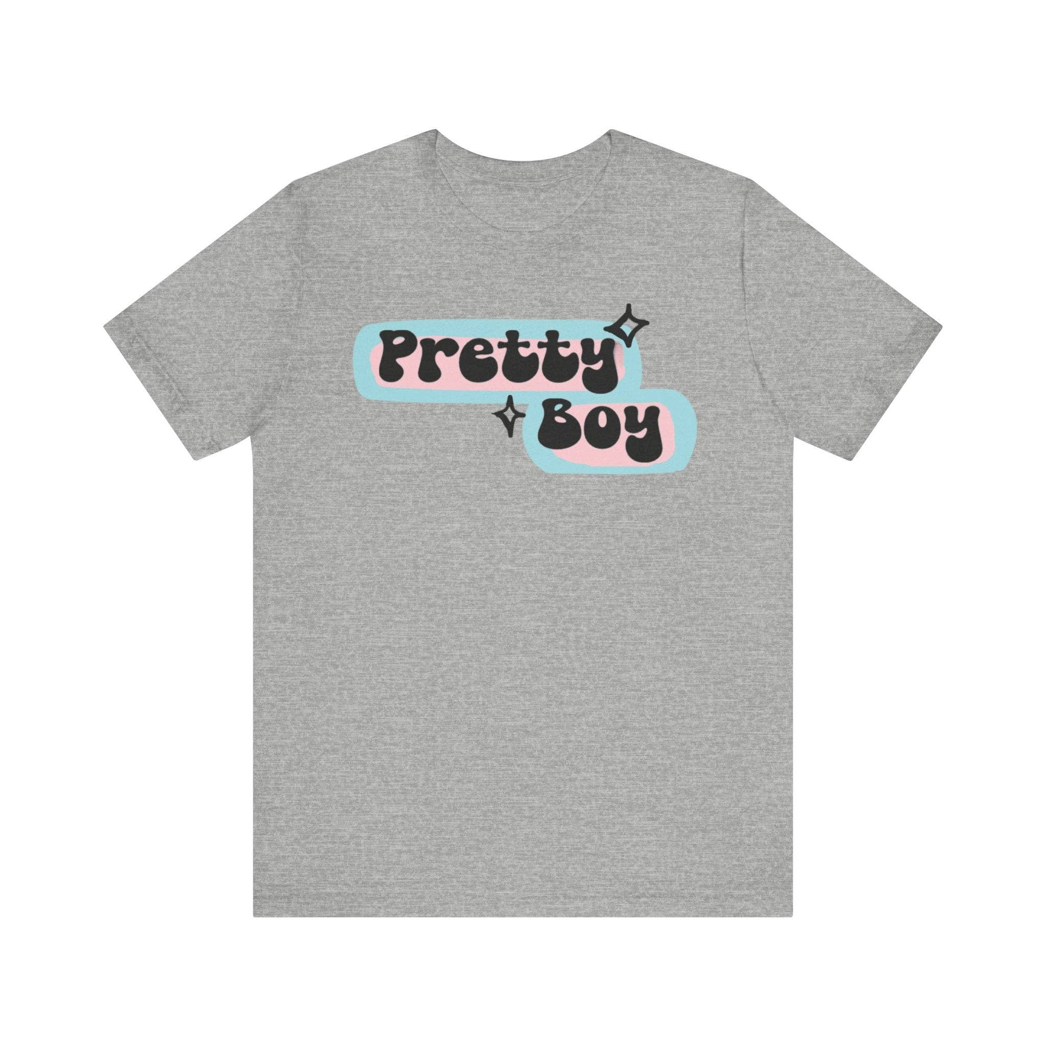 MegandMoonCo - Wholesale Screen Printed T-Shirt - Unisex - Pretty Boy Unisex Jersey Short Sleeve Tee4