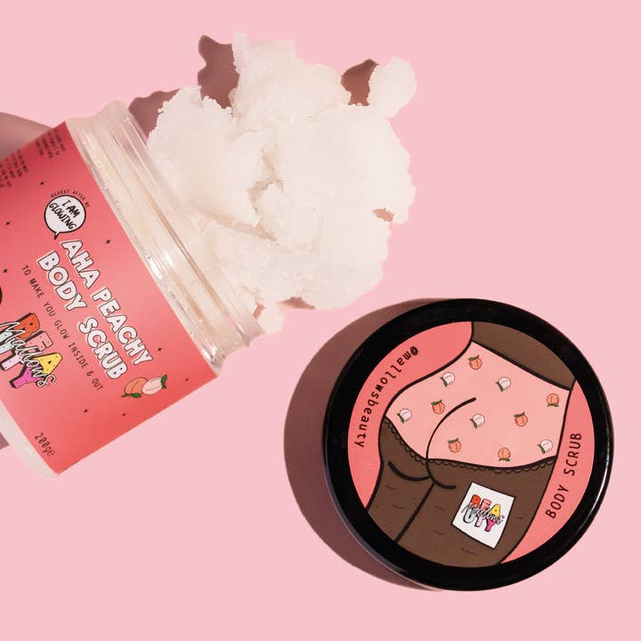 Mallows Beauty – wholesale Body scrub/exfoliant – AHA Peachy Body Scrub