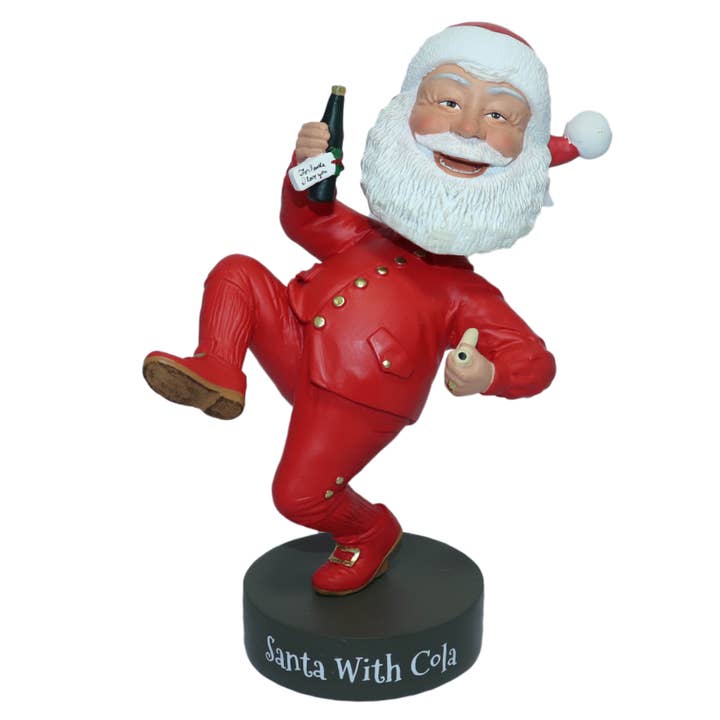 Norman Rockwell's 'Santa With Cola' Bobblehead Figurine for wholesale by Bobbletopia