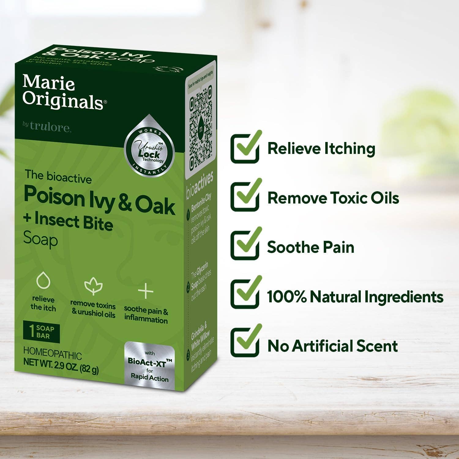 Marie's Original Formulas – wholesale First aid kit – Poison Ivy & Oak Soap | Natural Anti-Itch Cleanser 2.9 Oz4