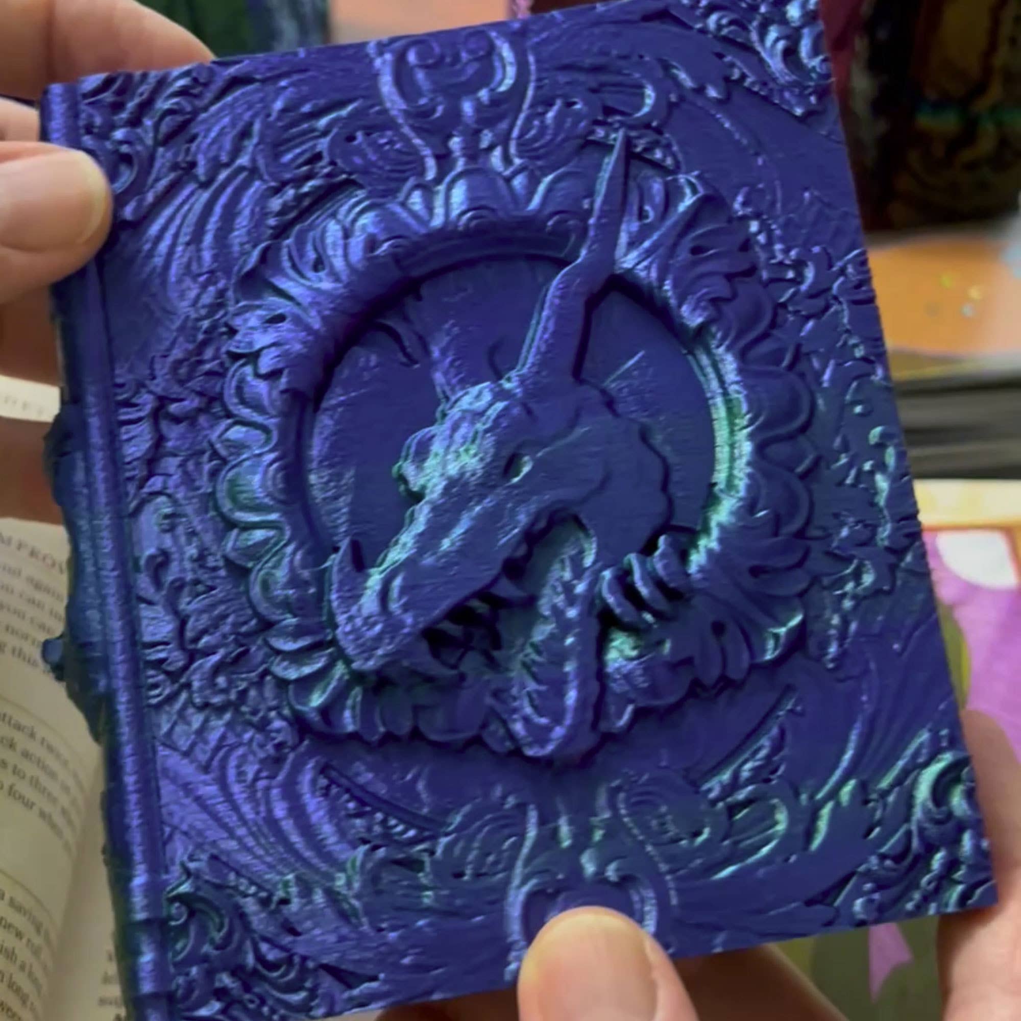 American Carver LLC - Wholesale Dice - Dragon Storage Tome for TTRPG, MTG, Pokemon, D&D Gaming!2