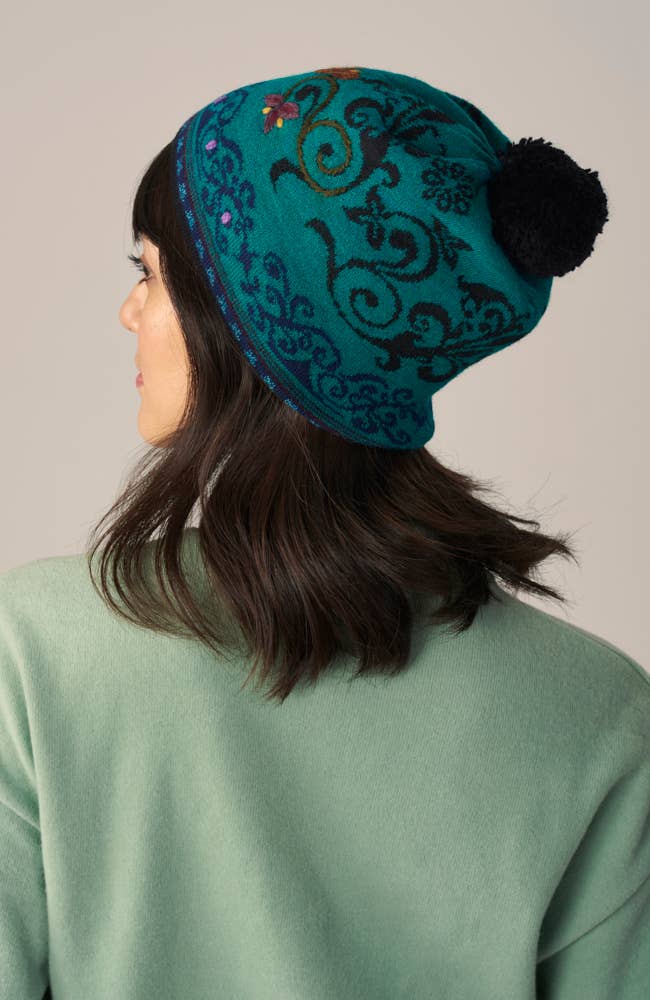 WUAMAN - Alpaca - Wholesale Beanie - Women's - Sofia Alpaca Hat | Hand Embroidery | Fall3