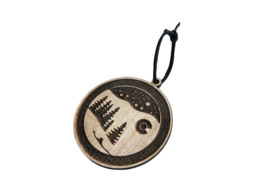 Sherwood - Wholesale Ornament - Colorado Mountain Snow | Wooden Ornament - Birch3