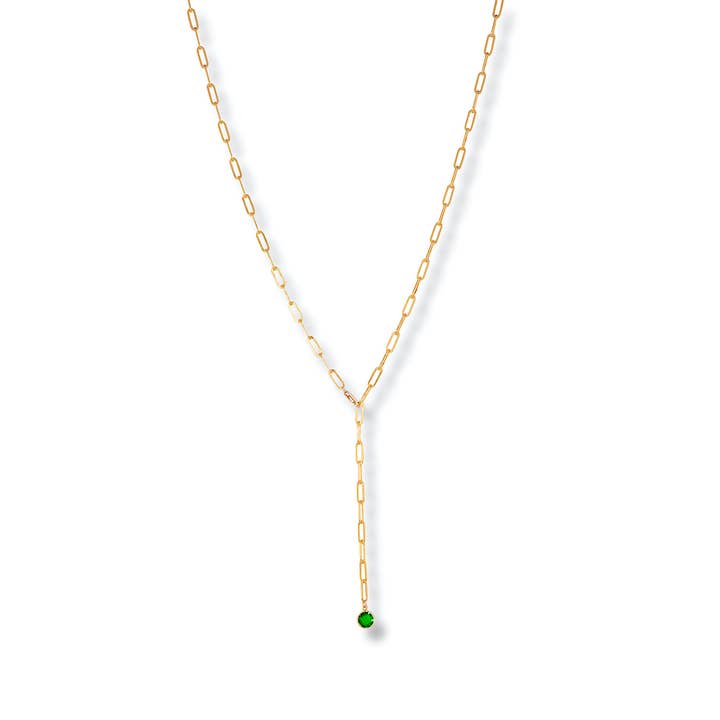 YPSILO EMERALD - original länk kedja med hänge - i för wholesale av CLASSYANDFABULOUS Jewelry