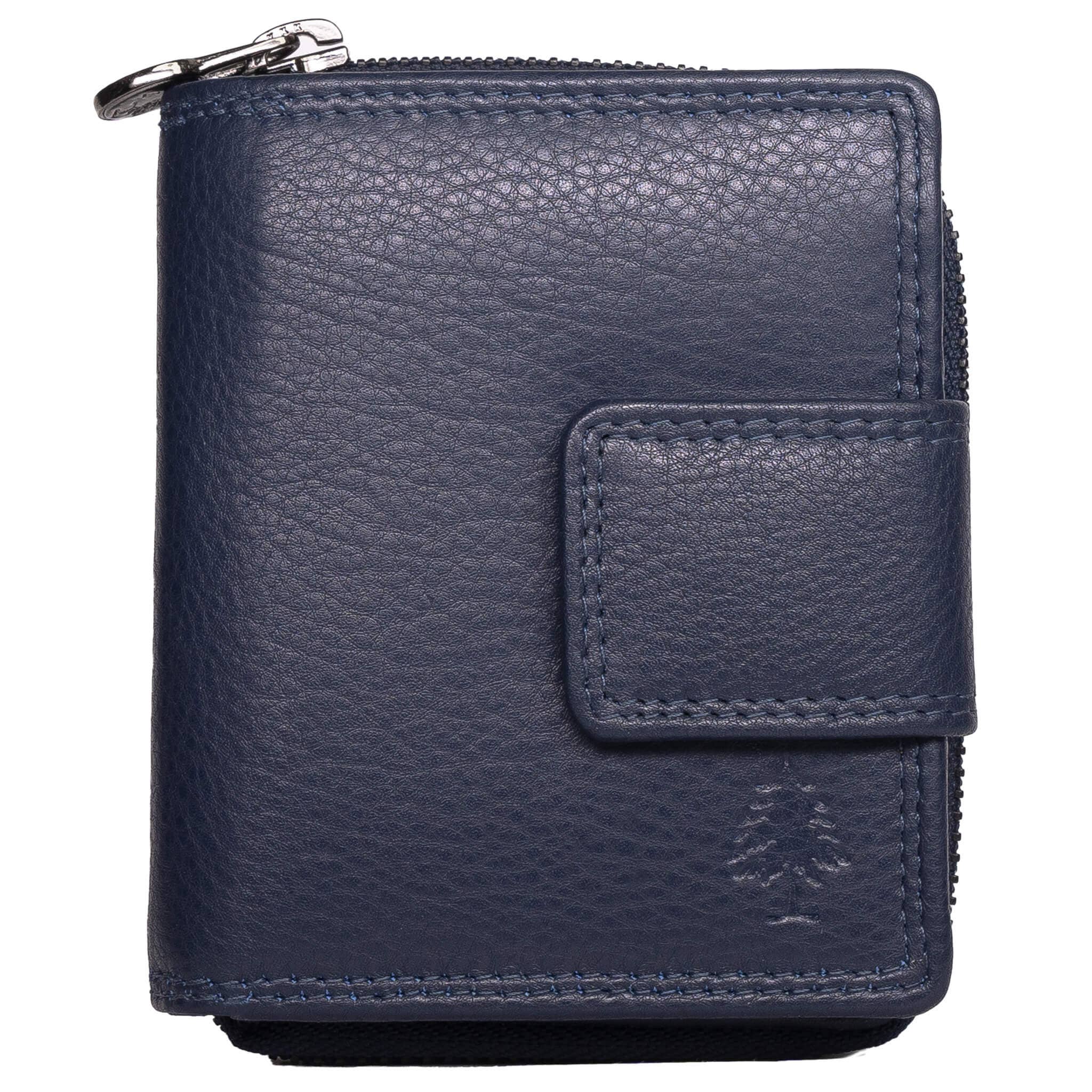 Greenwood - Vente Portefeuille – unisexe - Petit portefeuille en cuir Akiro pour femmes avec compartiment zippé pour hommes10