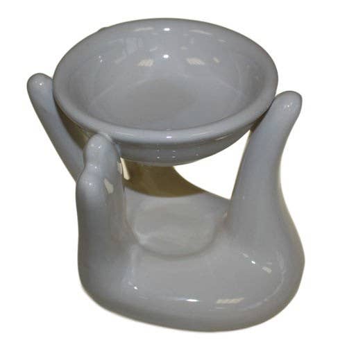 Helping Hand Oil Burner - White for wholesale by AWGifts Europe