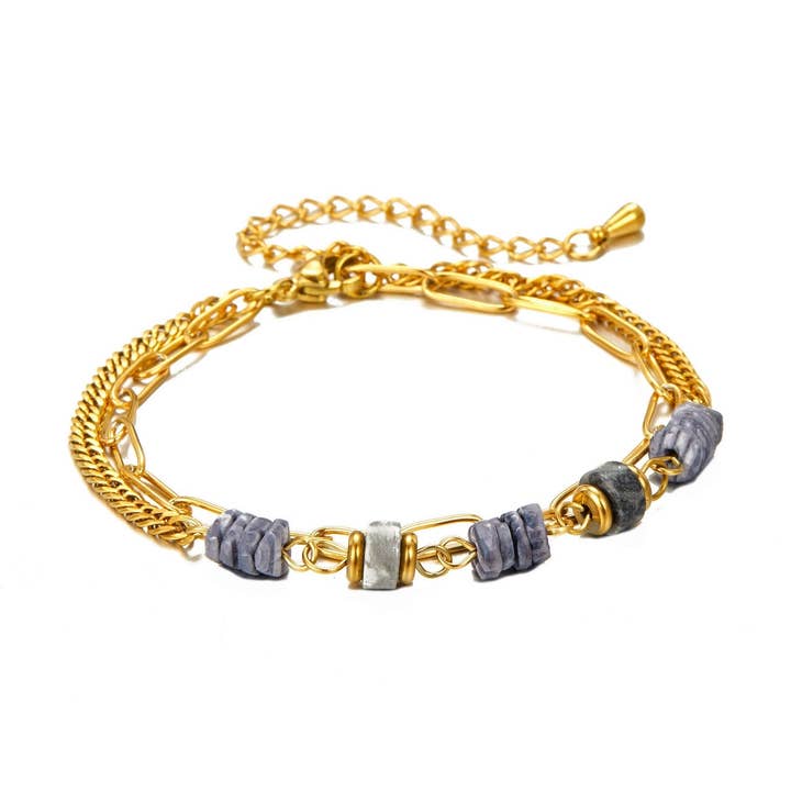 Vana bracelet in stainless steel for wholesale by BELLE MISS