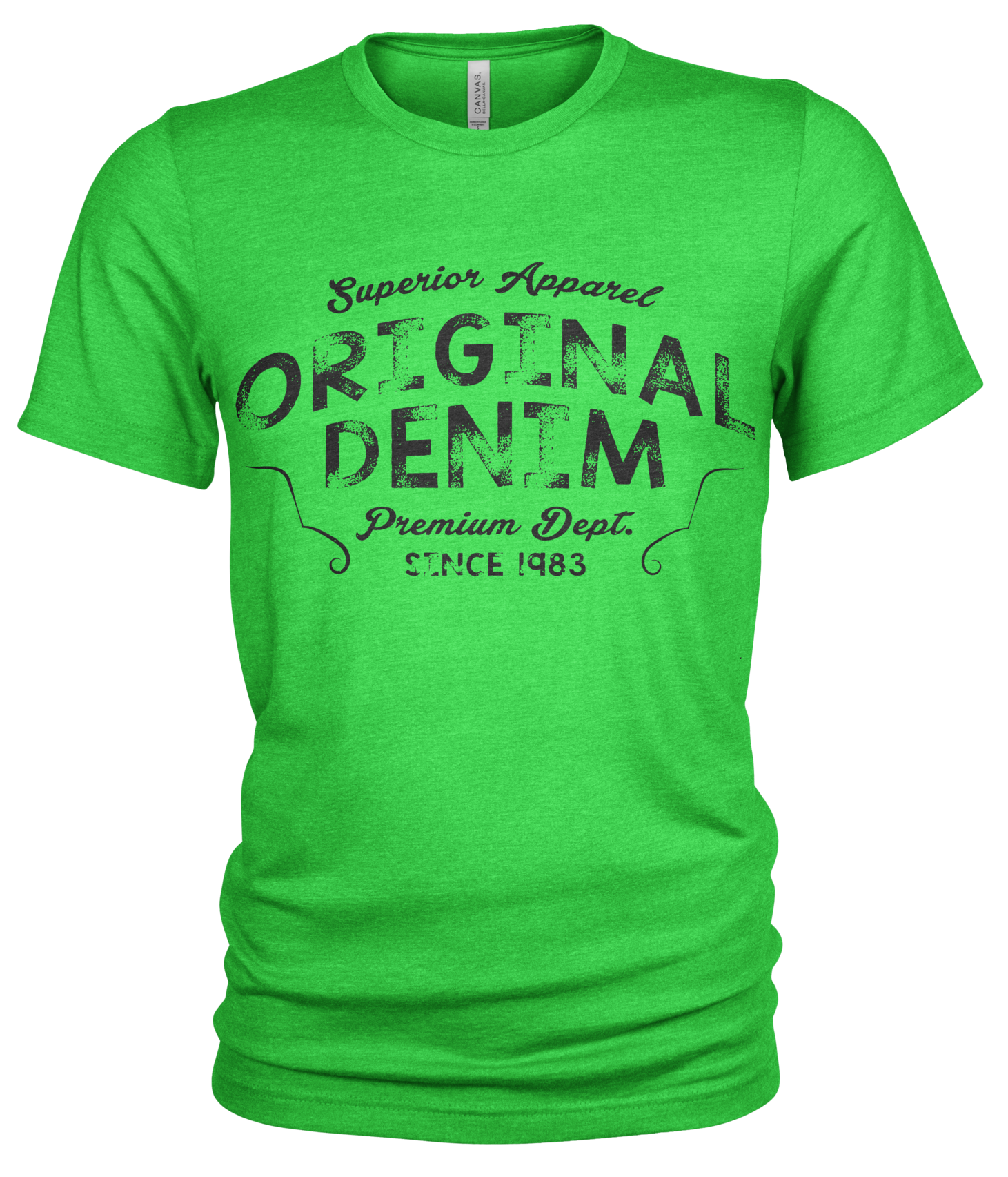 Union Made Raw Denim - Wholesale Screen Printed T-Shirt - Men's - Original Denim 100% Organic Cotton T Shirt for Men7