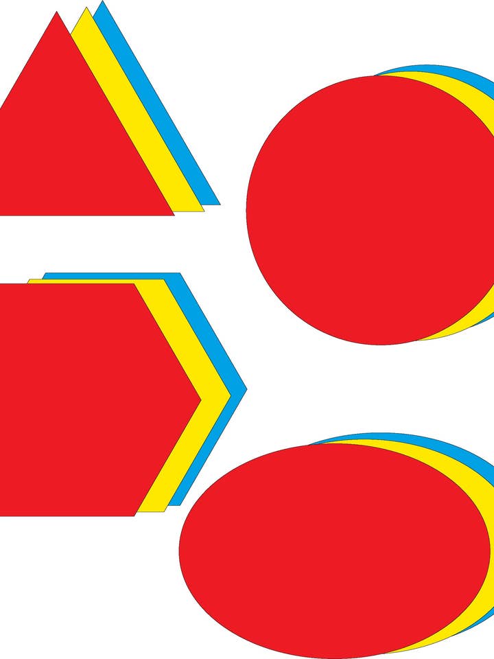 Stort Cut-Out Sæt - Grundlæggende figurer for engroshandel hos Creative Shapes Etc.