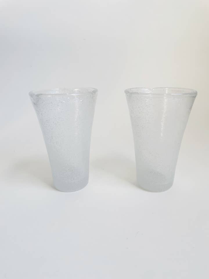 Pair of Irregular Pulegoso Drinking Glasses for wholesale by virga