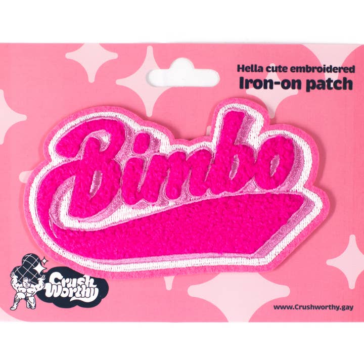 Bimbo Embroidered Patch for wholesale by Crushworthy