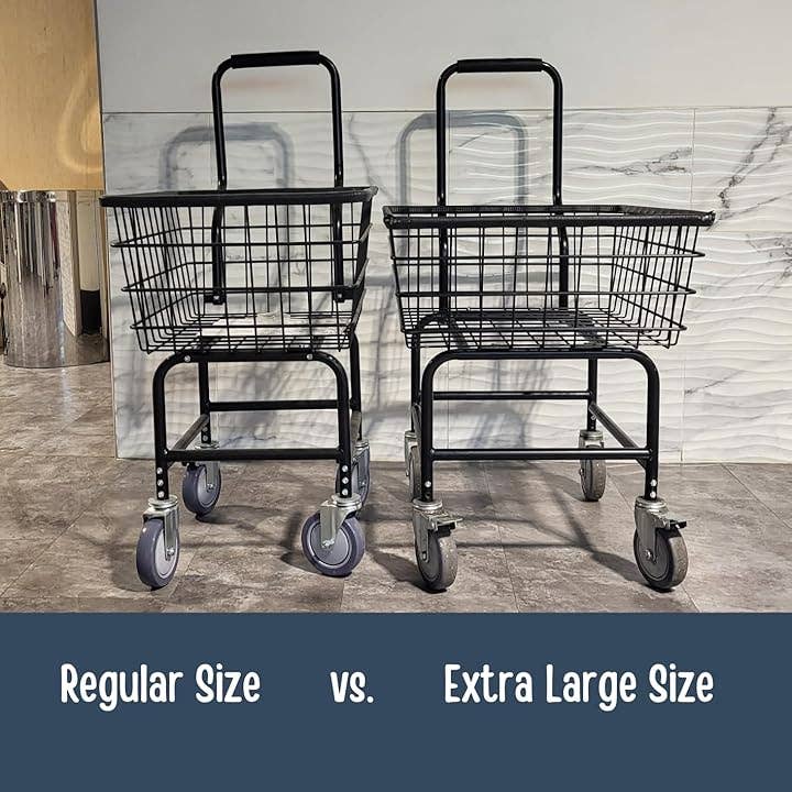 Laundry Vending Products - Wholesale Laundry Basket - LVP Work Horse Commercial Laundry Cart with Removable Handle2