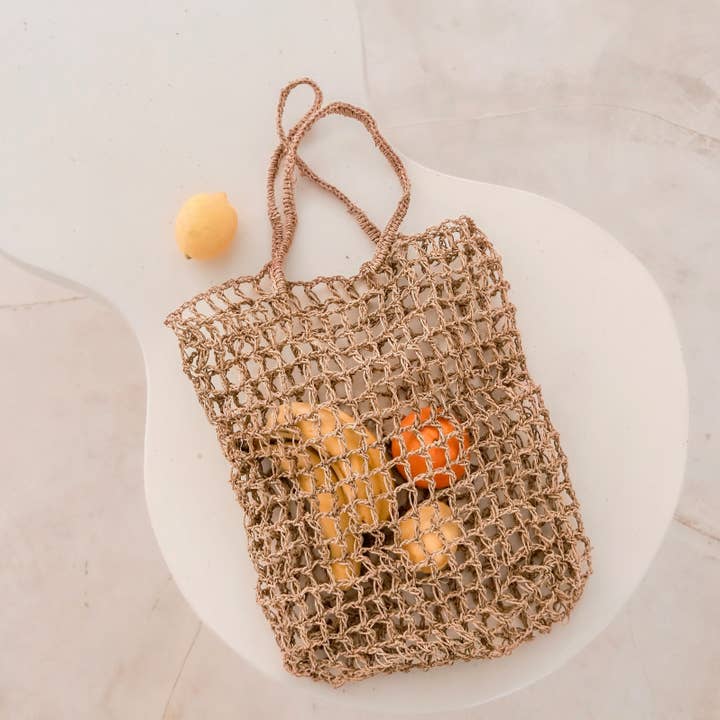Bolsa Raffia String | Bolsa de supermercado reutilizable tejida a mano CANANG para venta al por mayor de Soeji