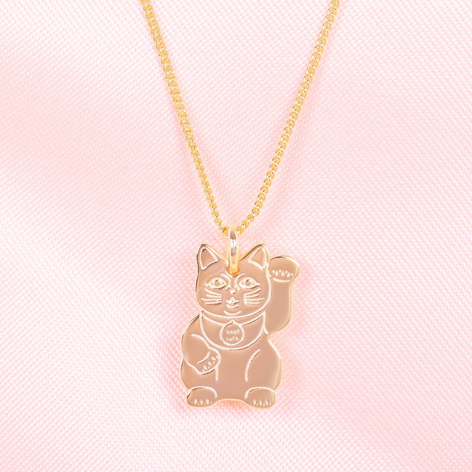 Frau Hansen - Wholesale Pendant/Charm Necklace - Lucky Cat Necklace (pack of 4 pieces)5